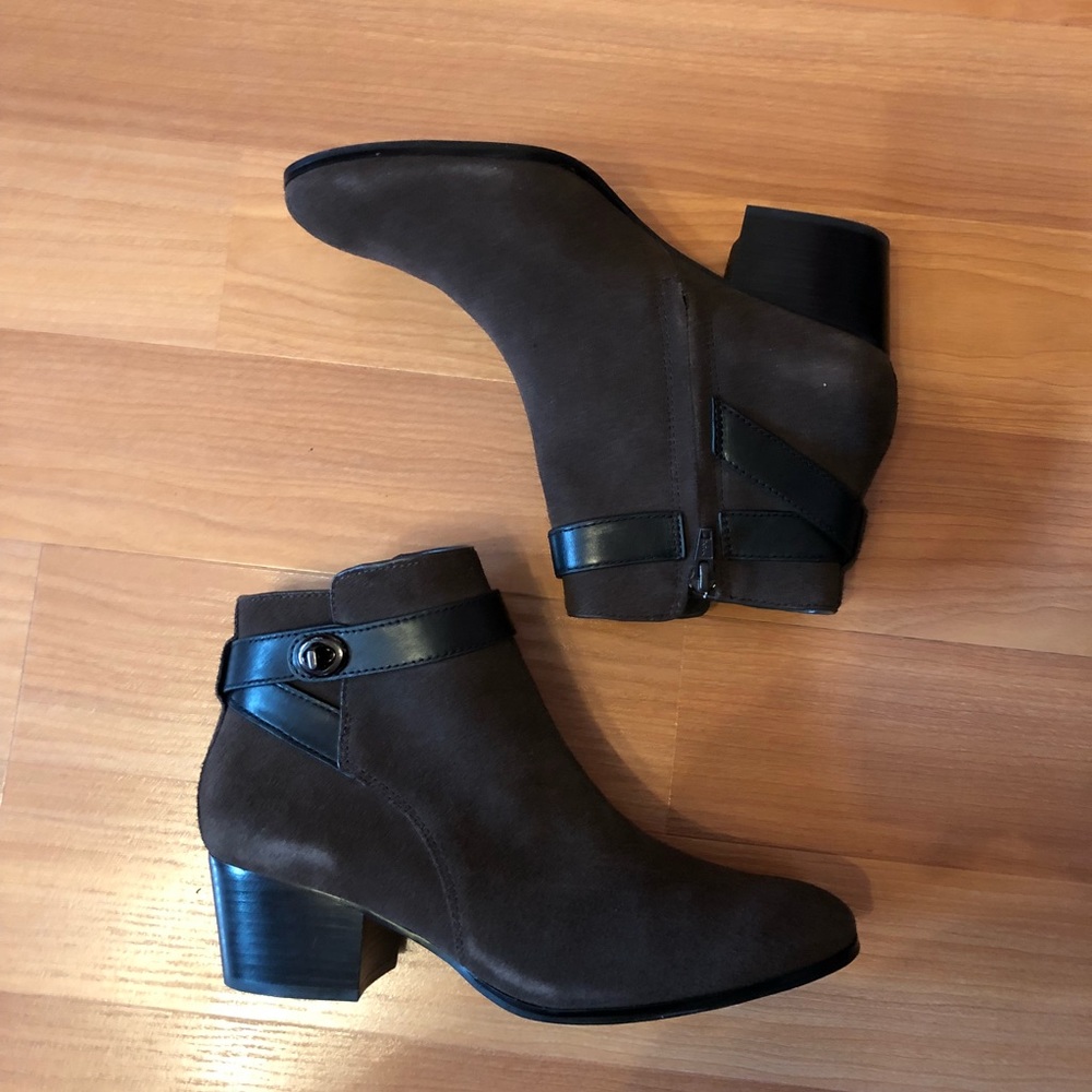 Coach Leather Ankle Boots